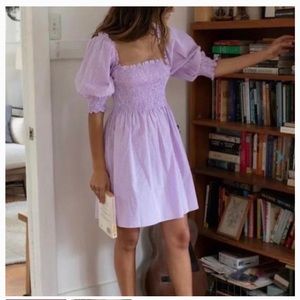 Lilac Gingham Athena Nap Dress - XS - Hill House Home - Limited Edition